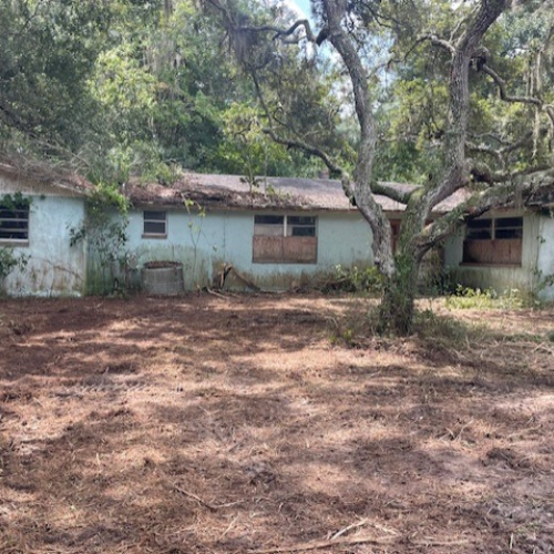 A property that has had land cleared.