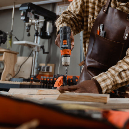 Do-It-YourselfA power drill being used.
