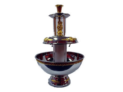 4.5 Stainless with gold trim fountain