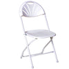 White Fan Back Chairs