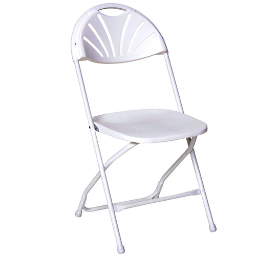 White Fan Back Chairs