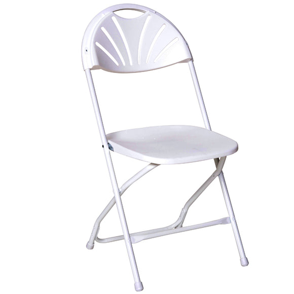 White Fan Back Chairs