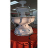 5 gal White with gold trim fountain